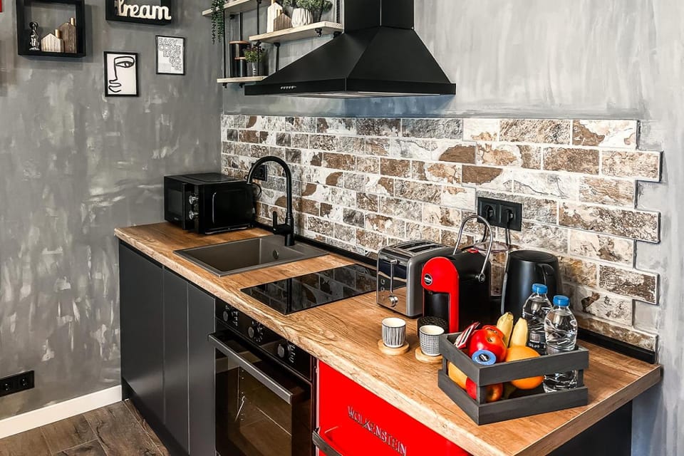 Coffee/tea facilities, Kitchen or kitchenette, minibar, pet friendly, stove, toaster