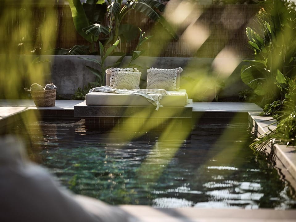Patio, Day, Natural landscape, Garden view, Swimming pool