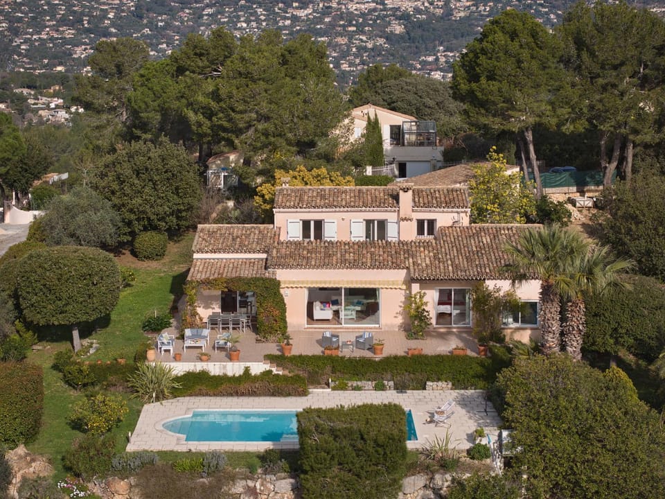 Property building, Spring, Bird's eye view, Garden, Garden view, Pool view, Swimming pool
