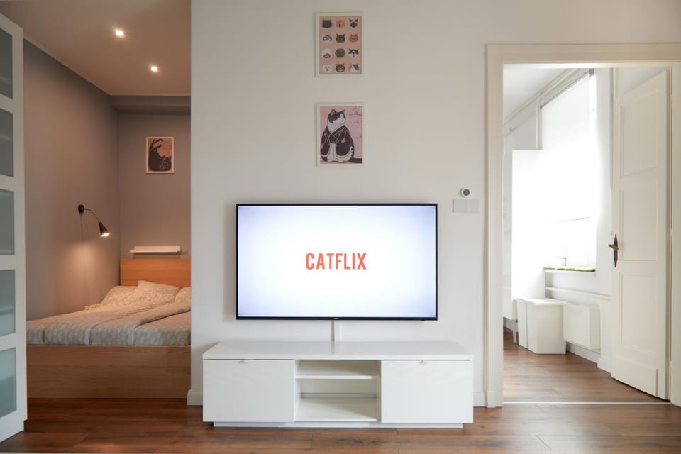 Bed, TV and multimedia, Living room