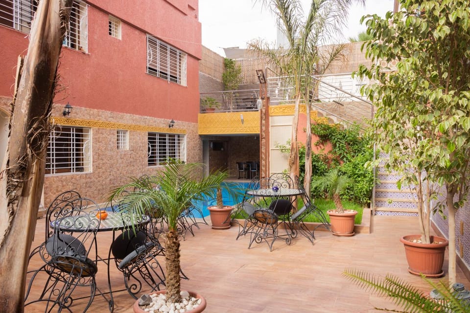 Property building, Patio, Swimming pool