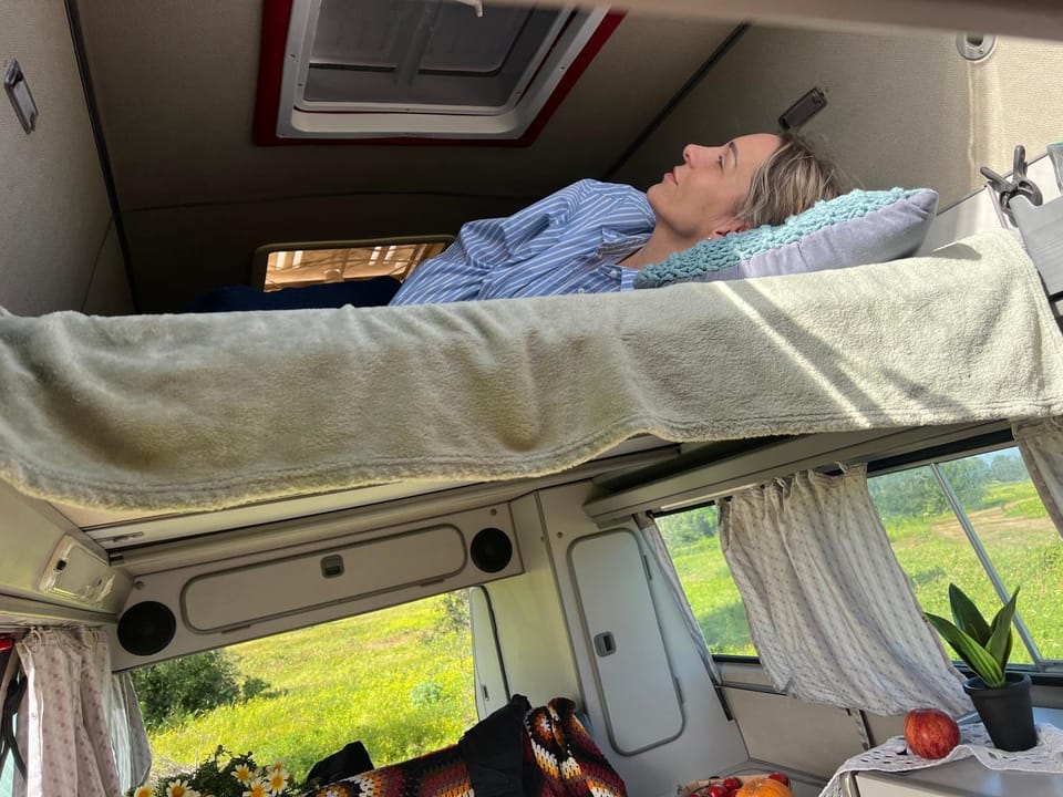 Rent a VW T3 Camper Van with Blue Classics Luxury tent in Portimao