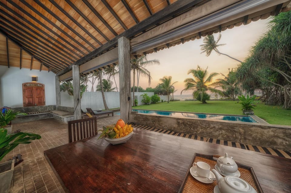 Garden, Garden view, Sea view, Sunset