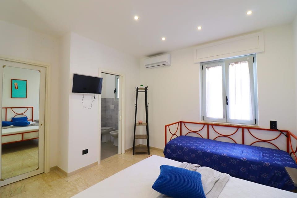 Property building, Living room, Bedroom