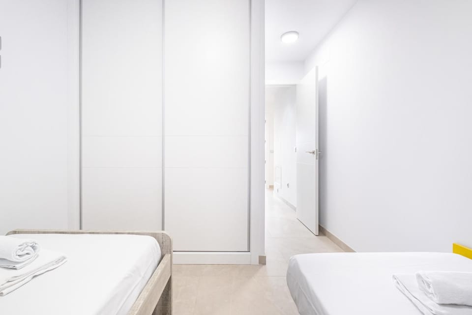 Bed, Photo of the whole room, Bedroom, towels, wardrobe