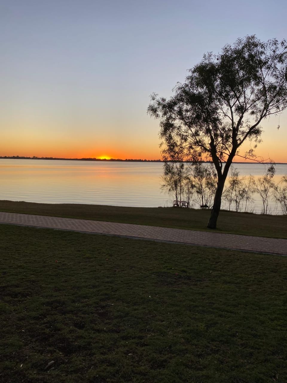 Natural landscape, Lake view, Sunset