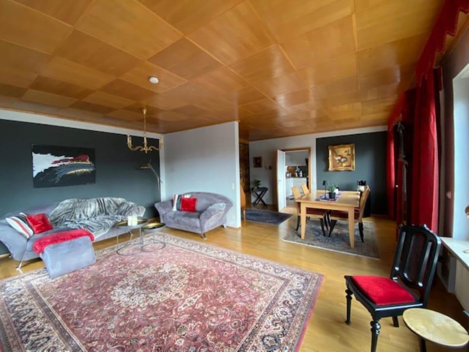 Living room, Seating area, Dining area