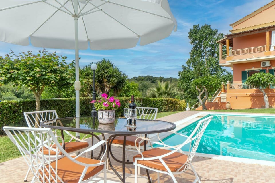 Property building, Living room, Swimming pool