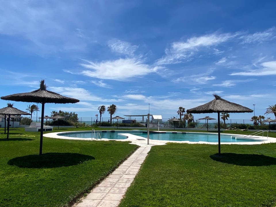 Spring, Day, Natural landscape, Garden, Beach, Garden view, Pool view, Sea view, Swimming pool, sunbed