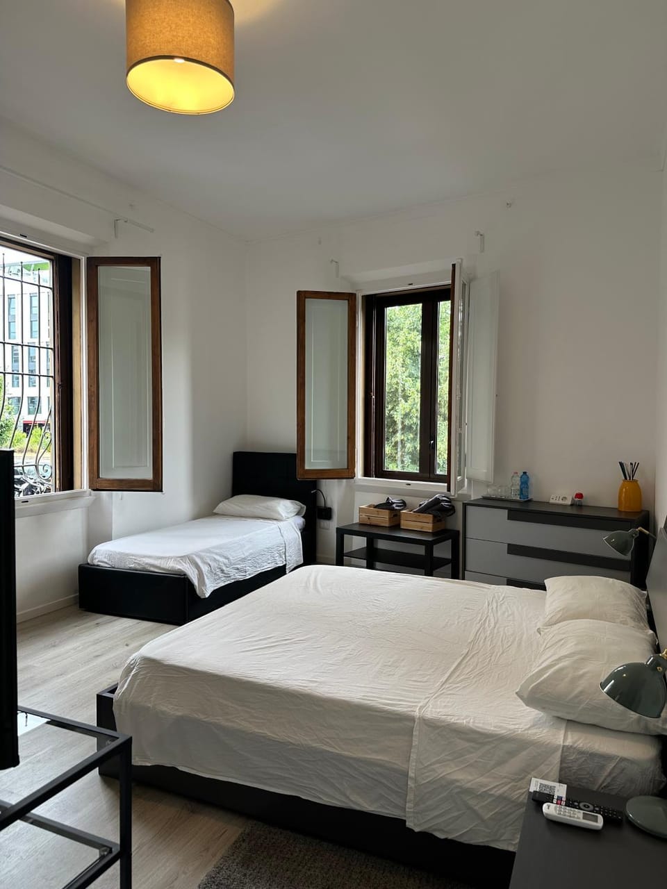 Bed, View (from property/room), Bedroom, towels