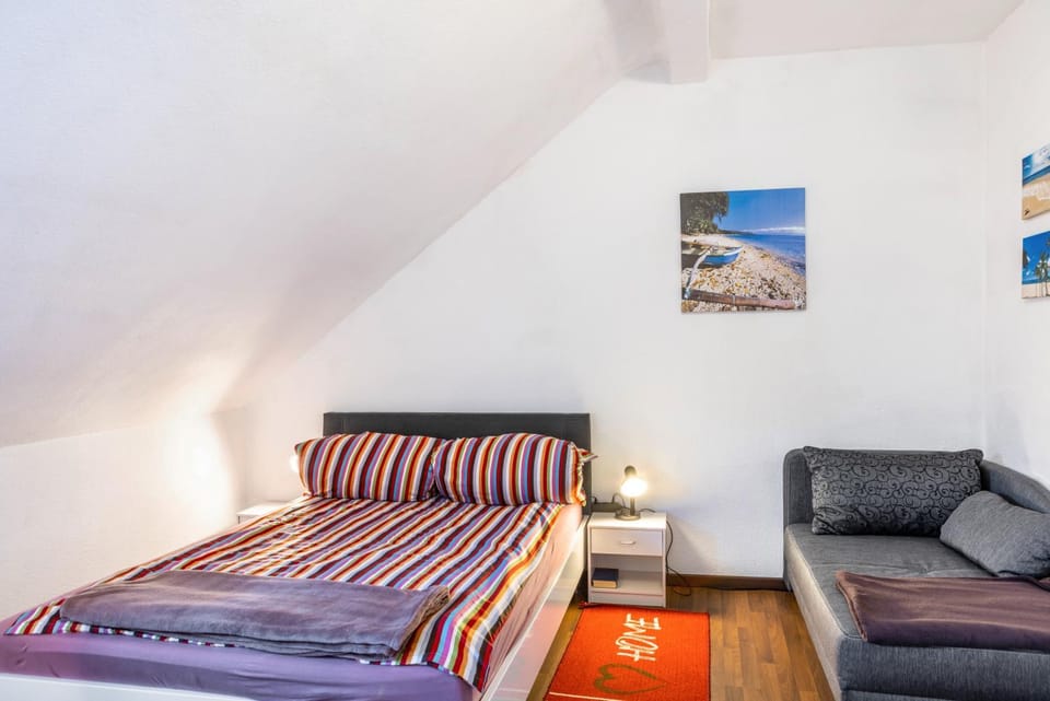 Property building, Living room, Bedroom