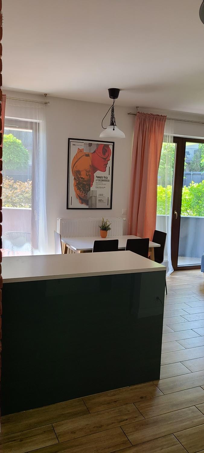 Lovely One-Bedroom Condo With Patio Free Parking Apartment in Warsaw