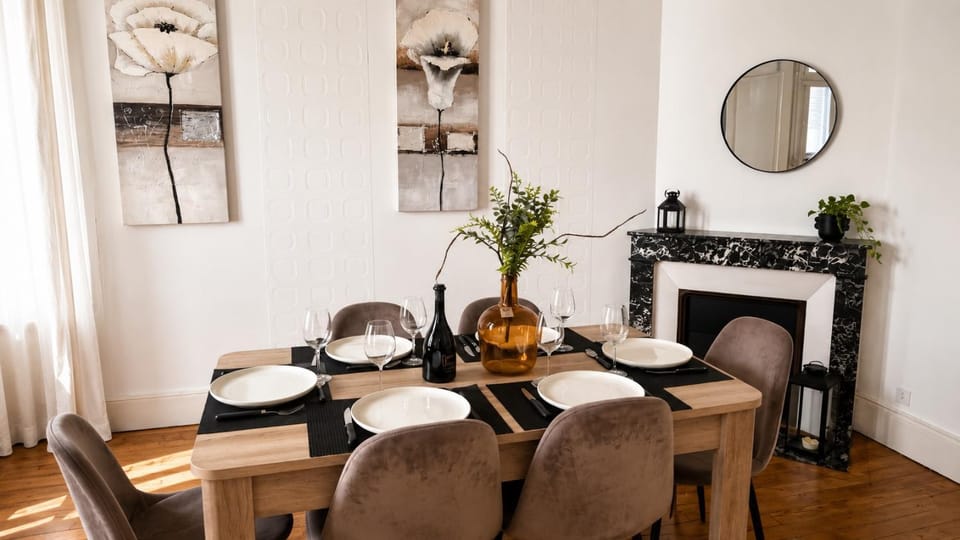 F4 Cosy Centre Moulins - 3 chambres lits doubles -idéal Famille & Séjour Pro Apartment in Moulins