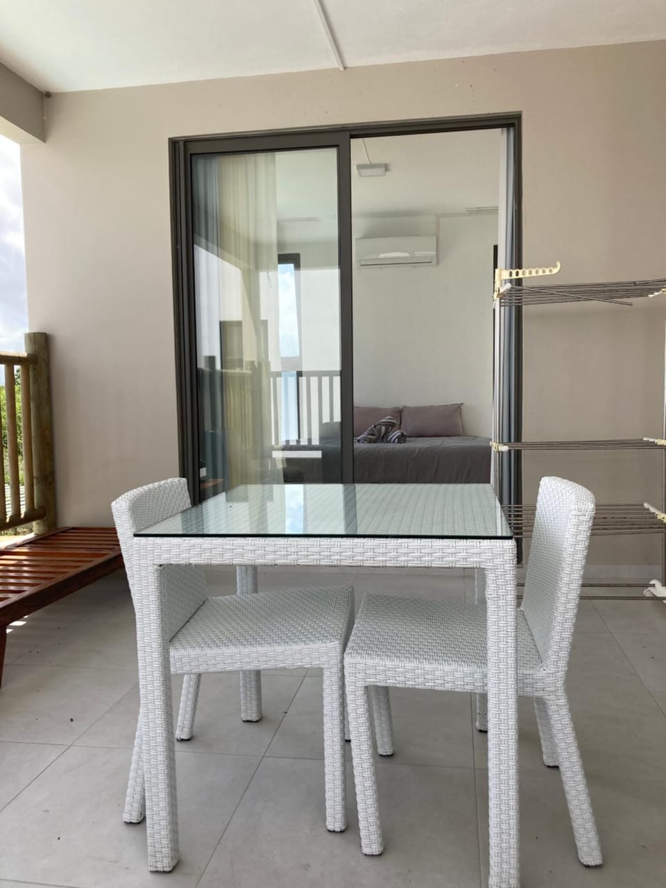 Balcony/Terrace, Seating area, air conditioner