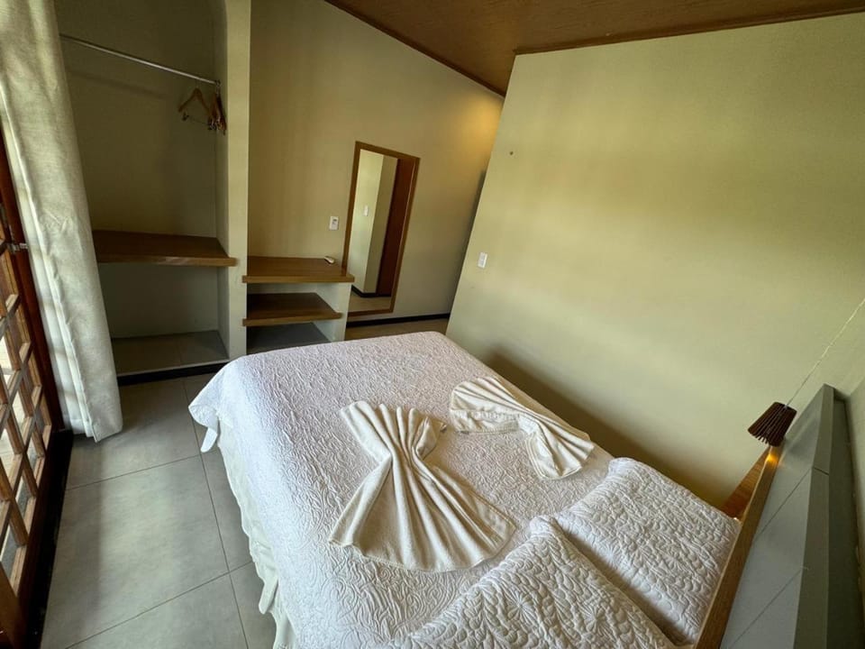 Bed, Photo of the whole room, Bedroom, locker, towels, wardrobe