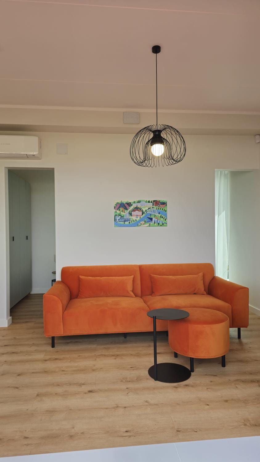 Living room, Seating area, air conditioner