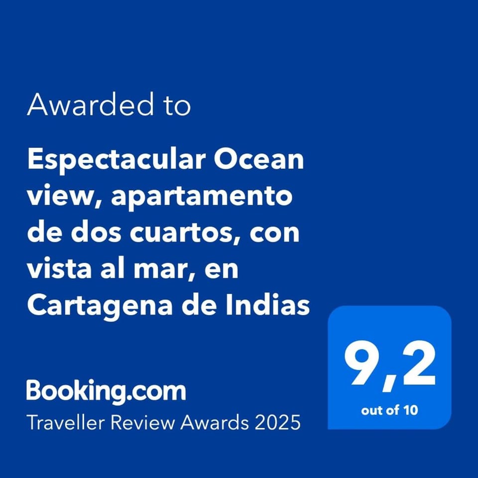 Espectacular Ocean view, apartamento de dos cuartos, con vista al mar, en Cartagena de Indias Apartment in Cartagena
