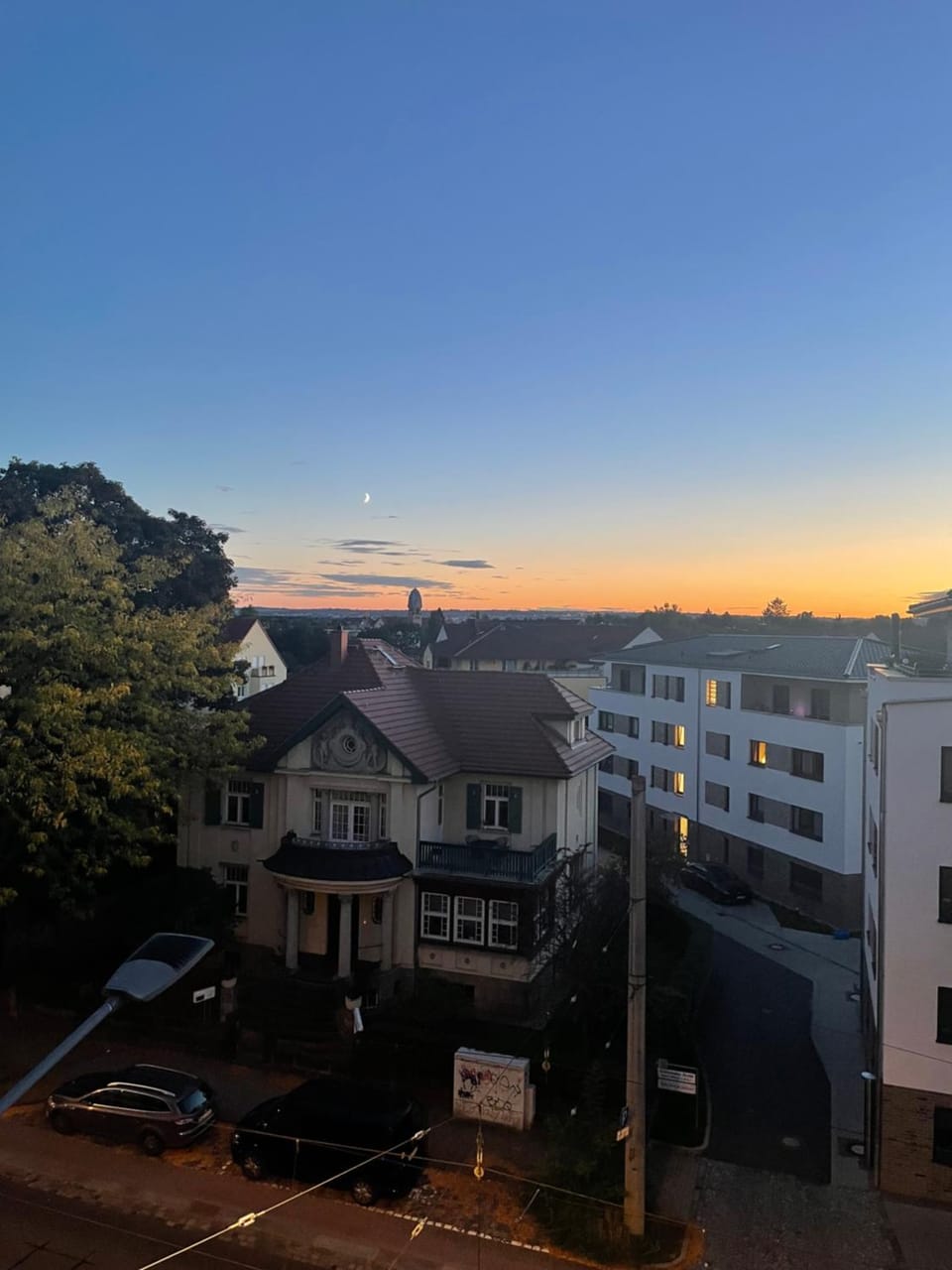 Neighbourhood, City view, Street view, Sunset