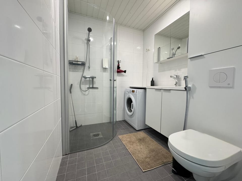 Bathroom, washing machine, washing machine