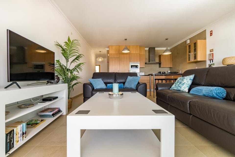 Living room, kitchen