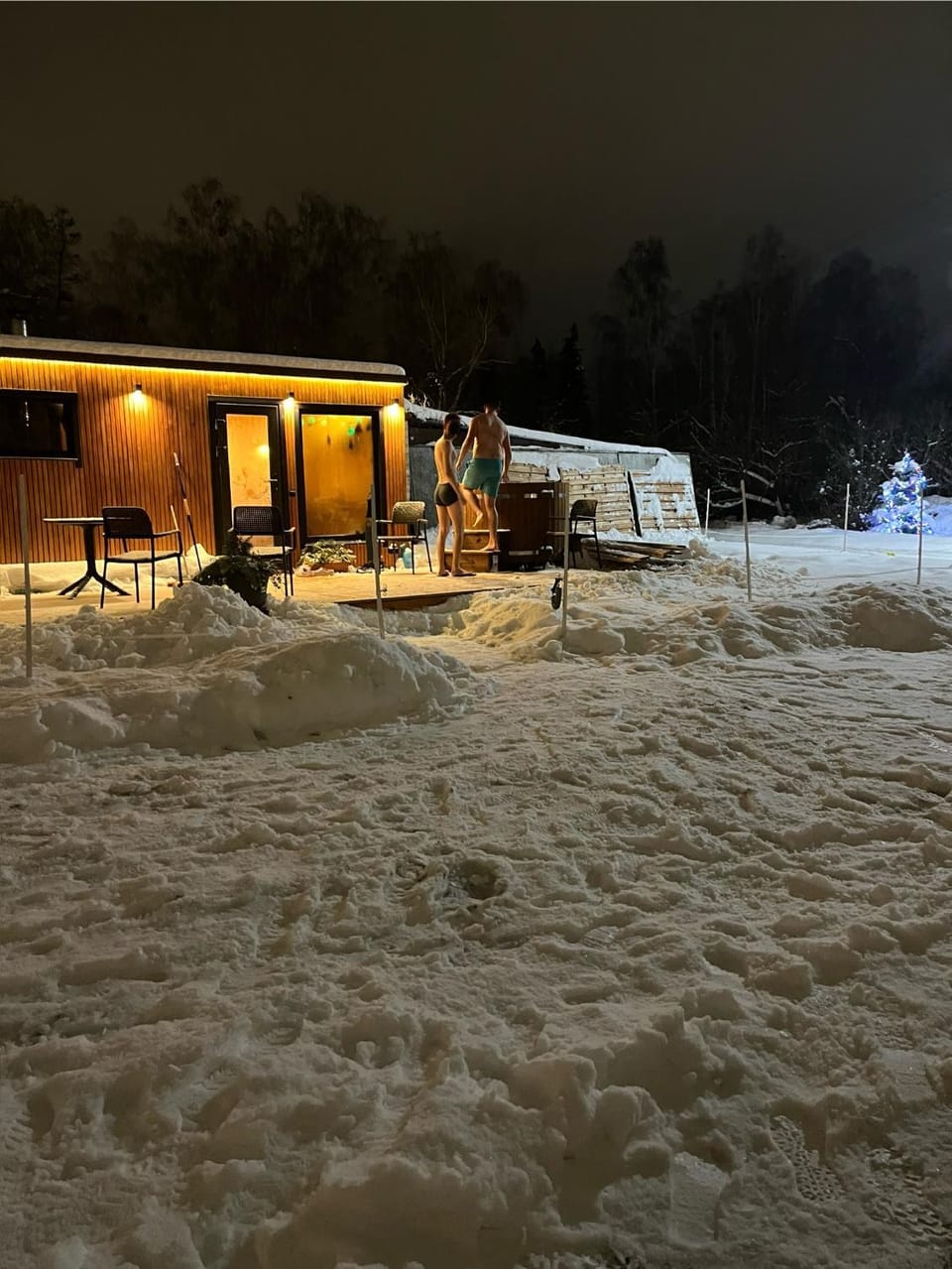 Winter, Sauna