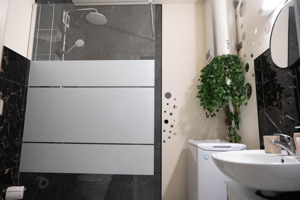Shower, Toilet, washing machine