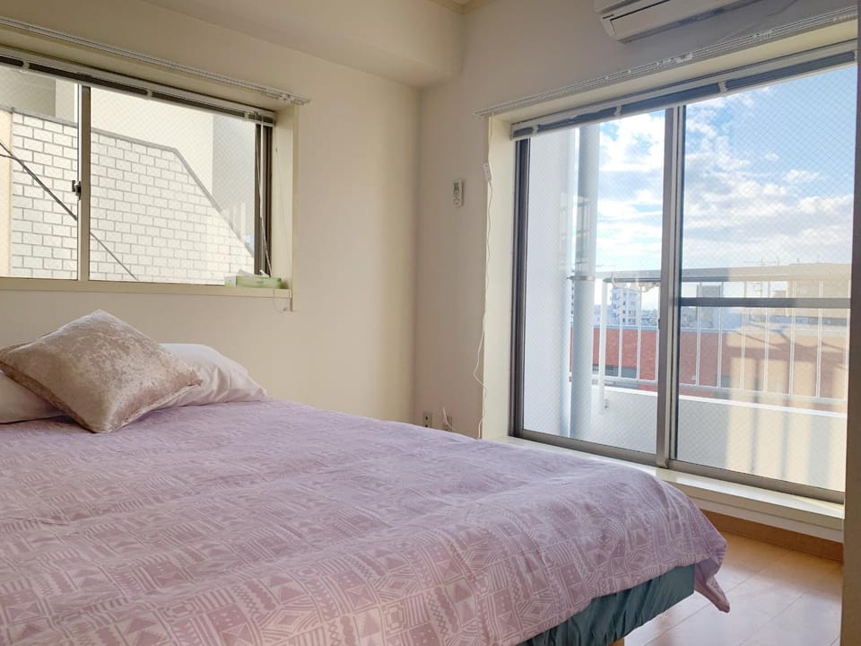 Bed, Balcony/Terrace, Photo of the whole room, Bedroom, air conditioner