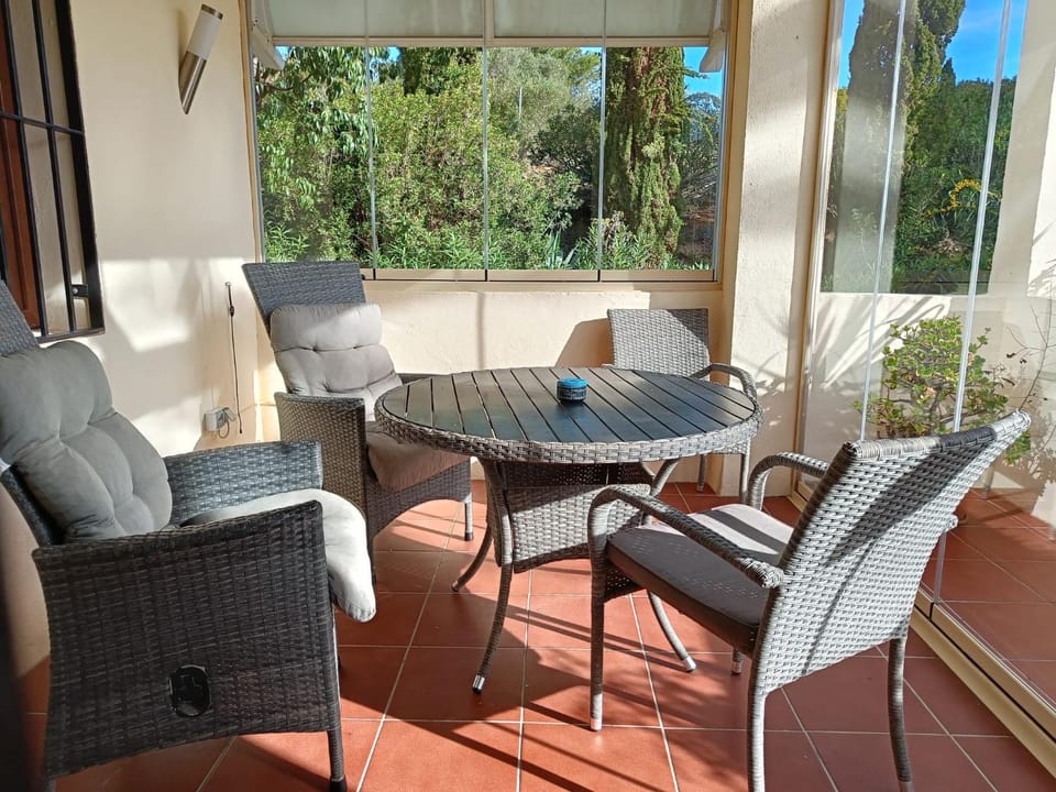 Balcony/Terrace, Seating area, Garden view