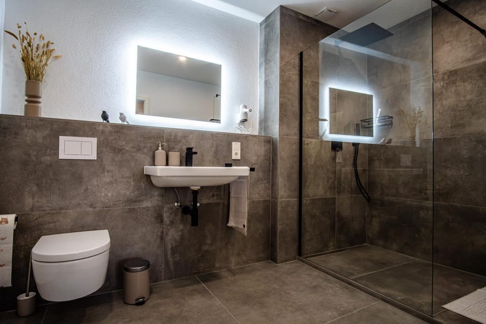 Shower, Toilet, Bathroom, towels