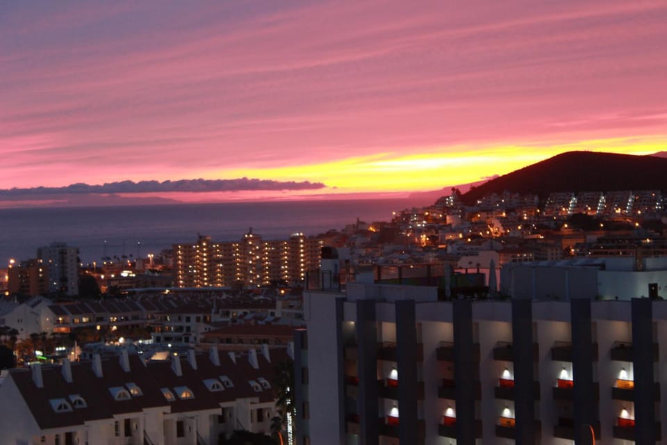 Natural landscape, Mountain view, Sea view, Sunset