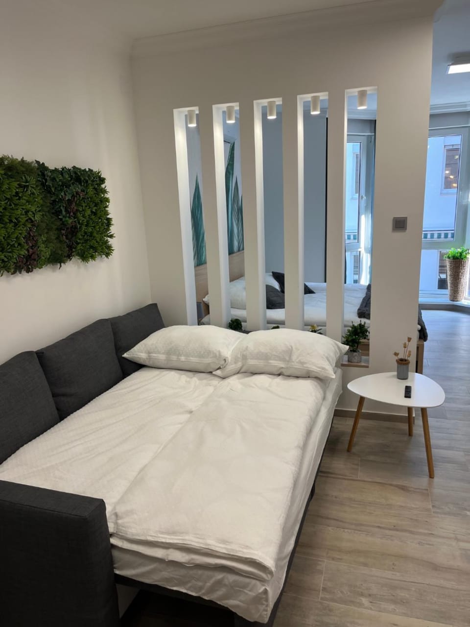 Bed, Living room, Photo of the whole room, Seating area, Bedroom