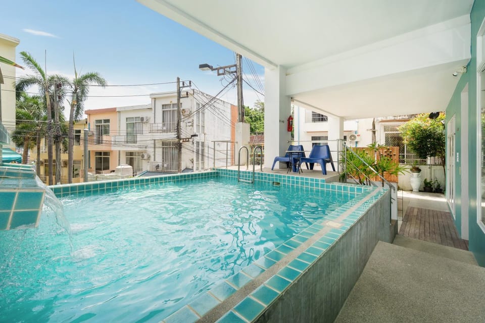 Pool view, sunbed