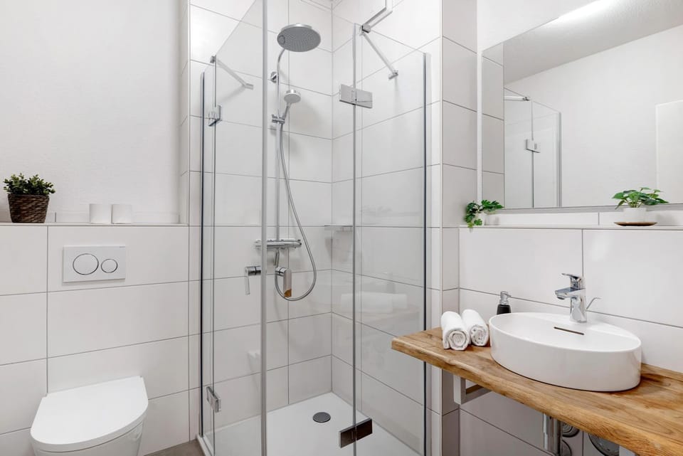 Bathroom, Living room