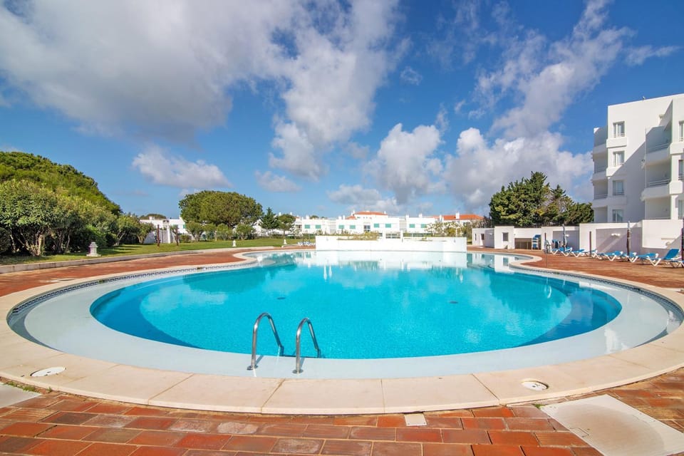 Property building, Living room, Swimming pool