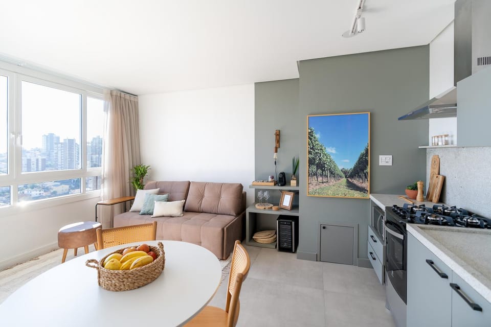 View (from property/room), Living room, Street view, kitchen