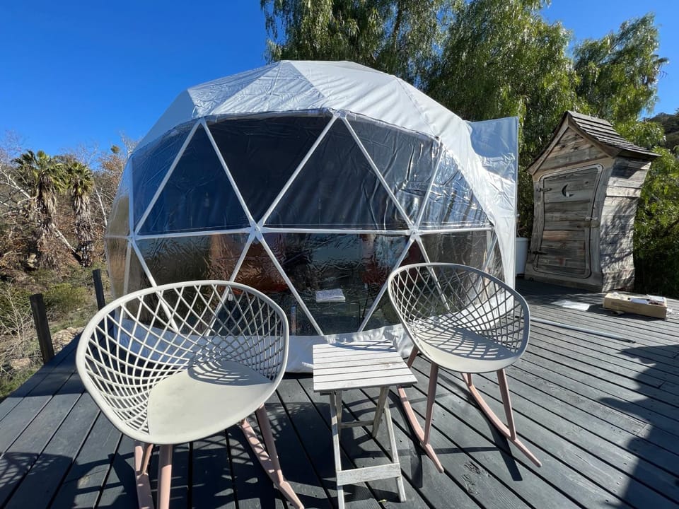 Sunset Dome - Outdoor Shower/Composting Toilet Luxury tent in Southern California