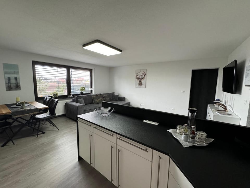 TV and multimedia, Kitchen or kitchenette, Living room, Seating area, Dining area