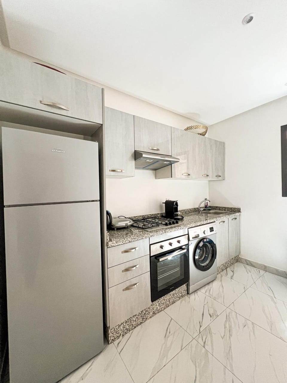 Kitchen or kitchenette, dishwasher, oven, stove, toaster, kitchen