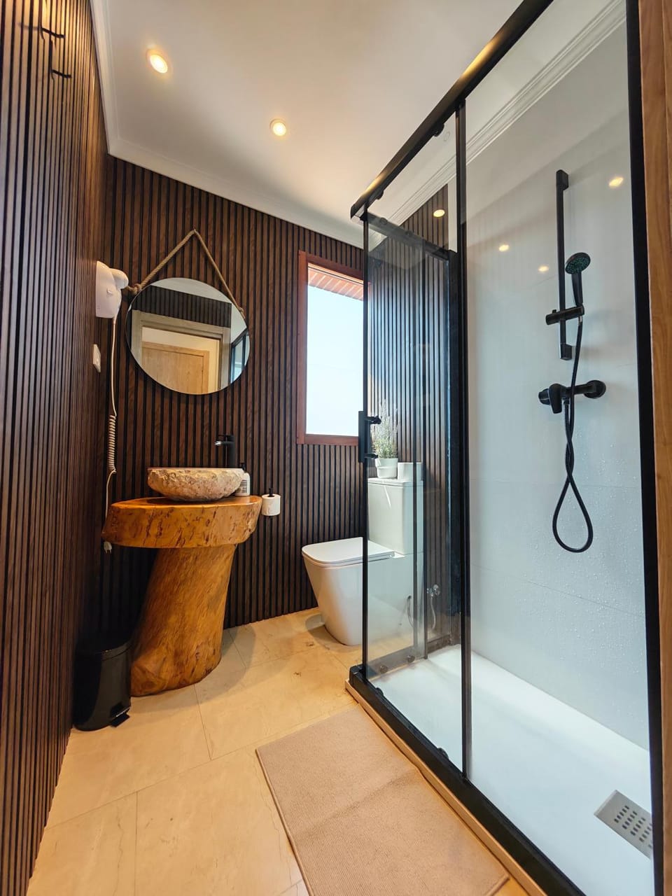 Shower, Bathroom, hair dryier