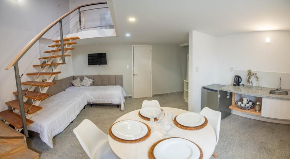 Kitchen or kitchenette, Living room