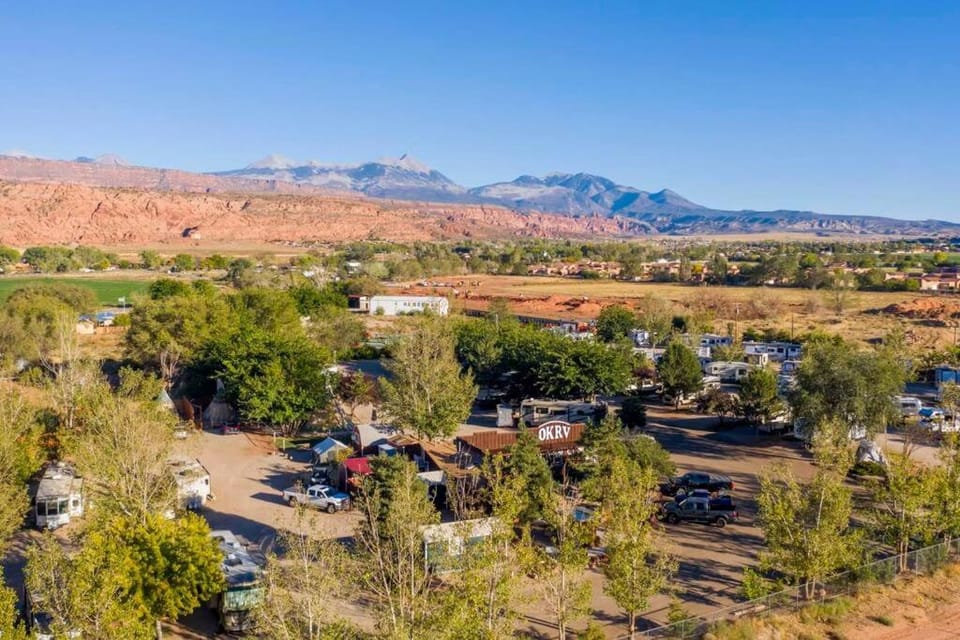 Moab RV Resort Glamping Trailer OK36 House in Utah