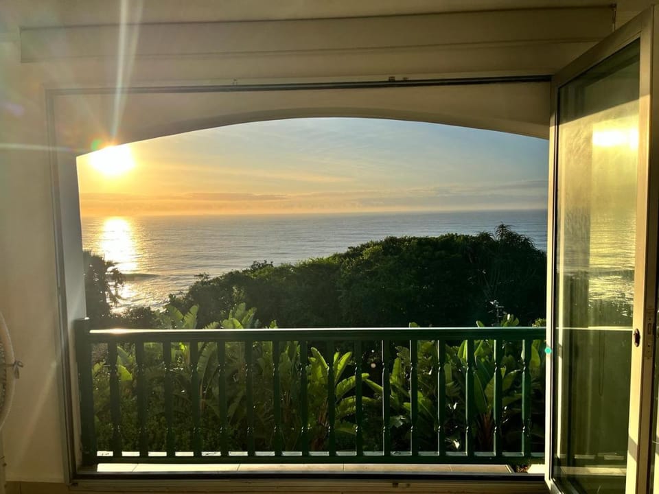 Natural landscape, View (from property/room), Balcony/Terrace, Sea view, Sunset