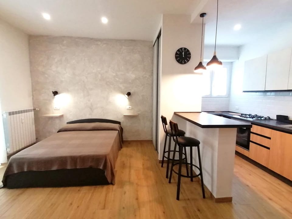 Bed, Kitchen or kitchenette, Photo of the whole room