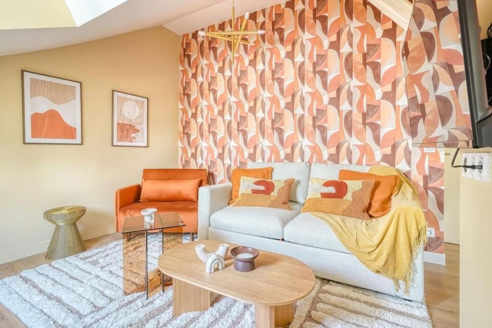 4D#Appart 4Pers # 1 Chambre # Commerce # Paris 15#AC Apartment in Paris