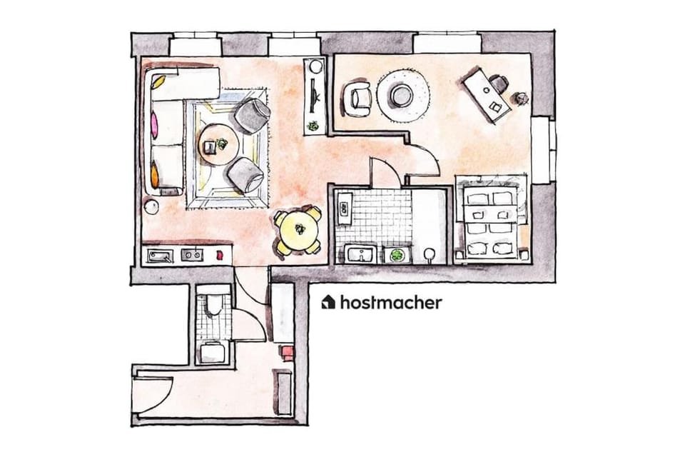 Artful 1BR Suite, City Nearby by HM Apartment in Vienna