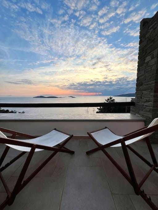 Natural landscape, View (from property/room), Balcony/Terrace, Sea view, Sunset