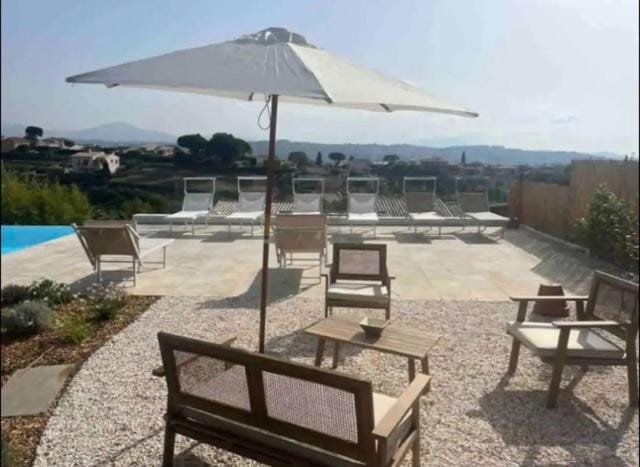 Natural landscape, View (from property/room), Pool view, Swimming pool, sunbed