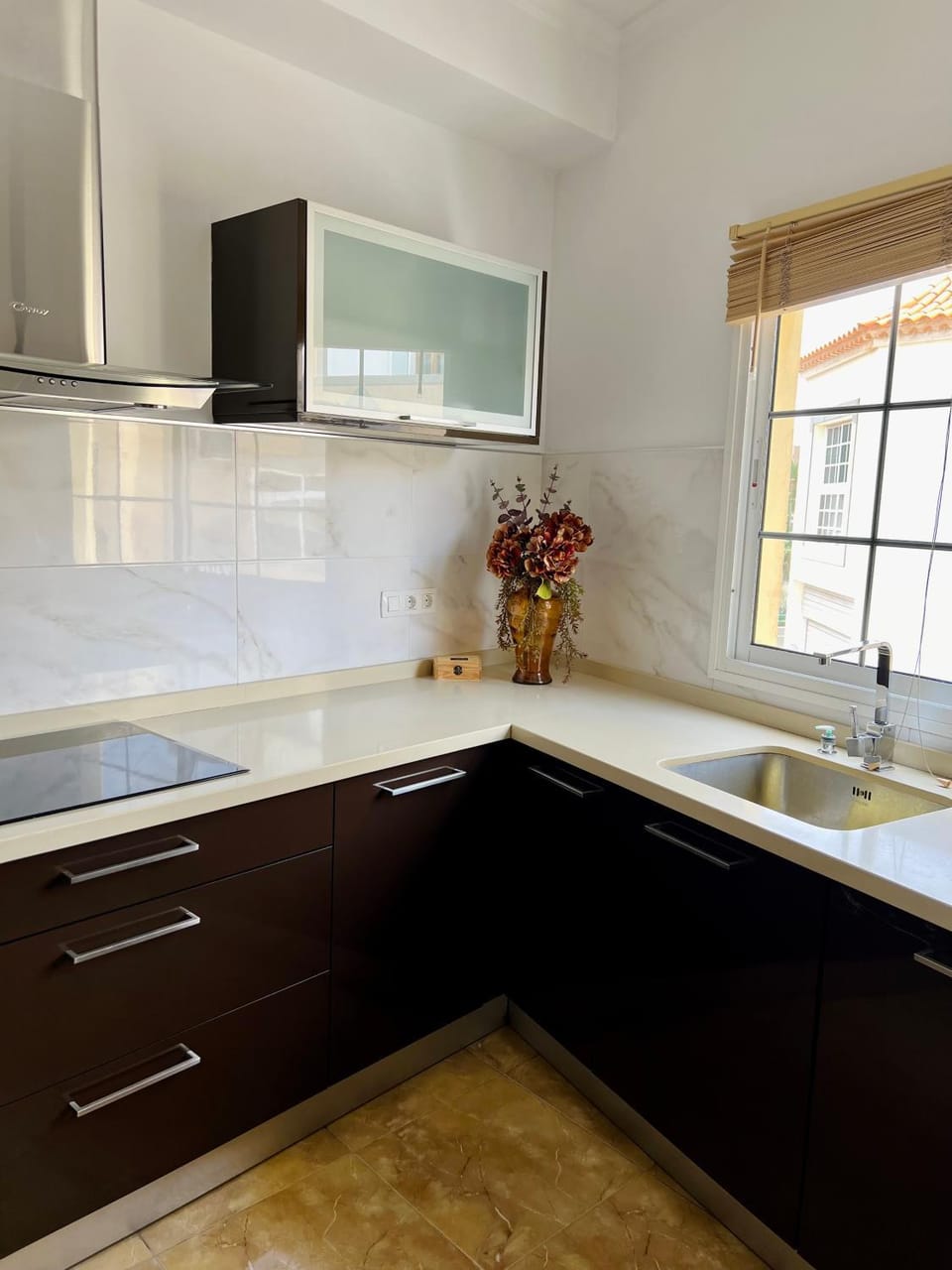 Kitchen or kitchenette, dishwasher