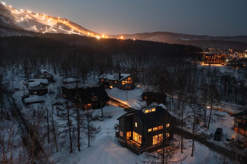 Night, Natural landscape, Winter