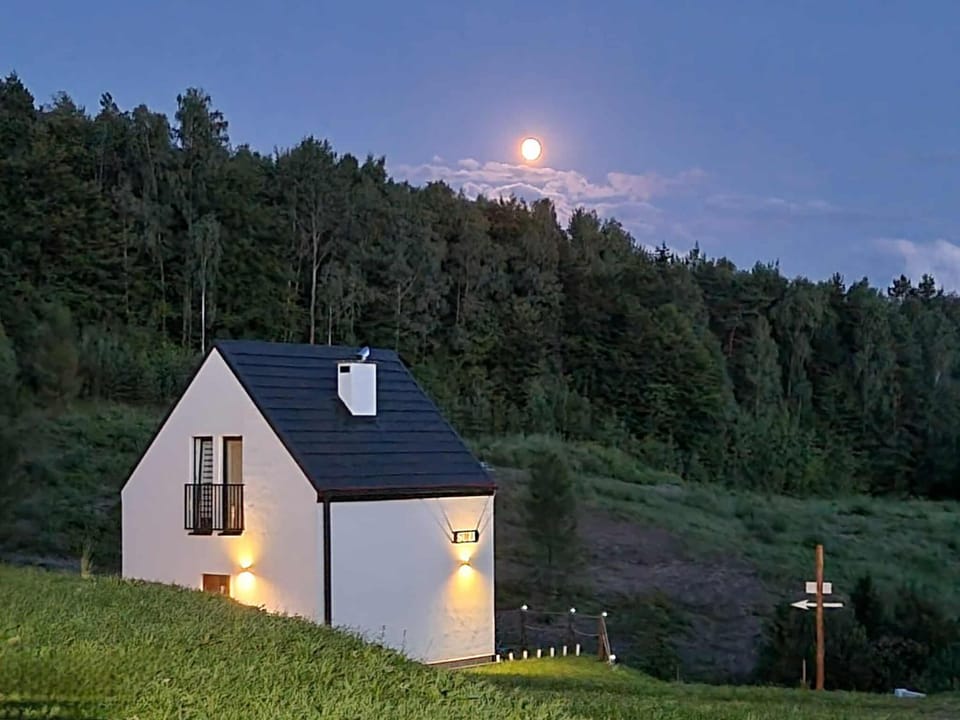 Property building, Night, Natural landscape, View (from property/room), Garden view